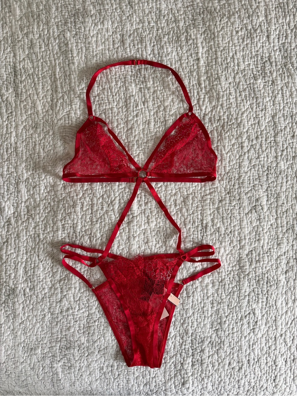 Victoria's Secret Lace Strappy Teddy